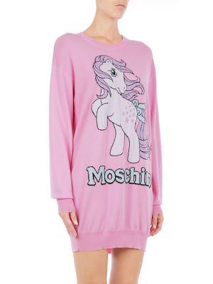 Moschino My Little Pony Capsule Intarsia Maxi Knit Dress