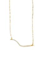 Lana Jewelry Flawless Wavelength Diamond & 14k Yellow Gold Pendant Necklace