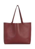 The Row Lux Grained Leather Shopper Tote