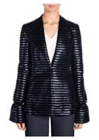 Giorgio Armani Sequin Stripe Sleeve Detail Jacket