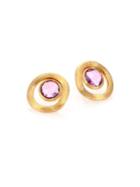 Marco Bicego Jaipur Color Amethyst & 18k Yellow Gold Stud Earrings