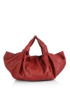 The Row Ascot Small Leather Hobo Bag
