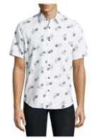 Theory Feather-print Button-down Shirt
