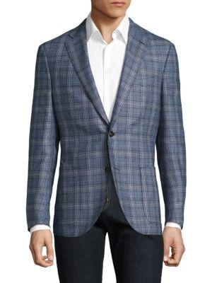 Luciano Barbera Regular-fit Wool & Silk Sportcoat