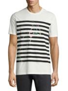 Versace Collection Cotton Striped Hologram T-shirt