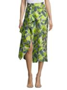 Roberta Einer Palm Tree Jacquard Skirt