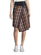 Public School Shula Wool Plaid Skirt