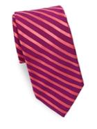 Ike Behar Narrow Stripe Silk Tie