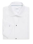Eton Slim-fit Pique Front Cotton Dress Shirt