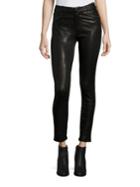 Paige Claudine Leather Skinny Jeans
