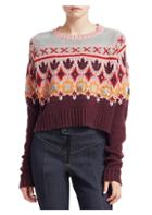 Cinq A Sept Gianni Fair Isle Knit Sweater