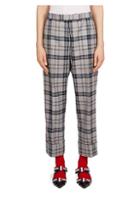 Thom Browne Wool-blend Tartan Trousers