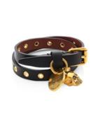 Alexander Mcqueen Grommet Leather Bracelet