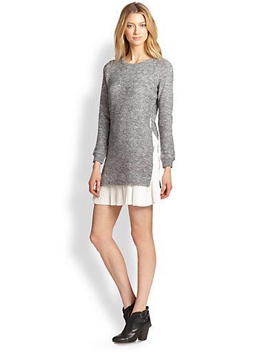 Clu Too Pleated Sweaterdress