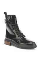 Tod's Gomma Buckle Leather Combat Boot