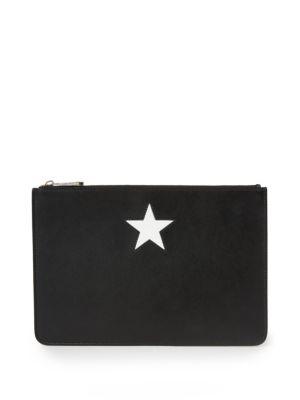 Givenchy Classic Medium Leather Star Pouch