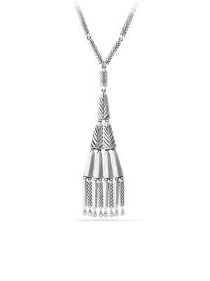 David Yurman Stax Fringe Necklace With Diamonds