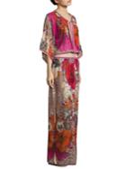 Roberto Cavalli Floral-print Caftan Gown