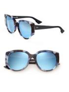 Dior Night1 55mm Geometric Sunglasses