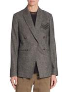 Brunello Cucinelli Wool Double Breasted Jacket