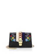 Gucci Embroidered Floral Leather Clutch