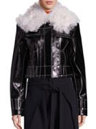 Proenza Schouler Faux Fur & Faux Leather Jacket
