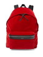 Saint Laurent Velour Backpack