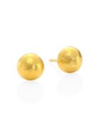 Gurhan 24k Gold Round Half Ball Studs