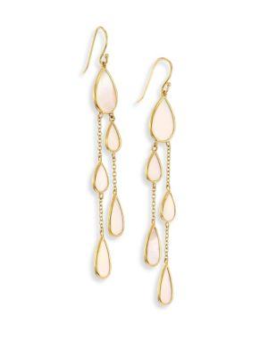 Ippolita 18k Polished Rock Candy Mother-of-pearl Drop Earrings