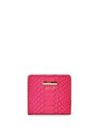 Gigi New York Mini Python Leather Bi-fold Wallet