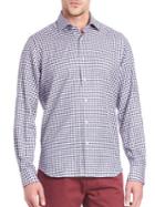 Saks Fifth Avenue Collection Gingham Printed Shirt
