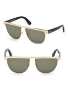 Tom Ford 60mm Stephanie Shiny Gold Sunglasses