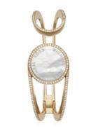 Michael Kors Michael Kors Access Crystal, Mother-of-pearl & Goldtone Stainless Steel Activity Tracker Bangle