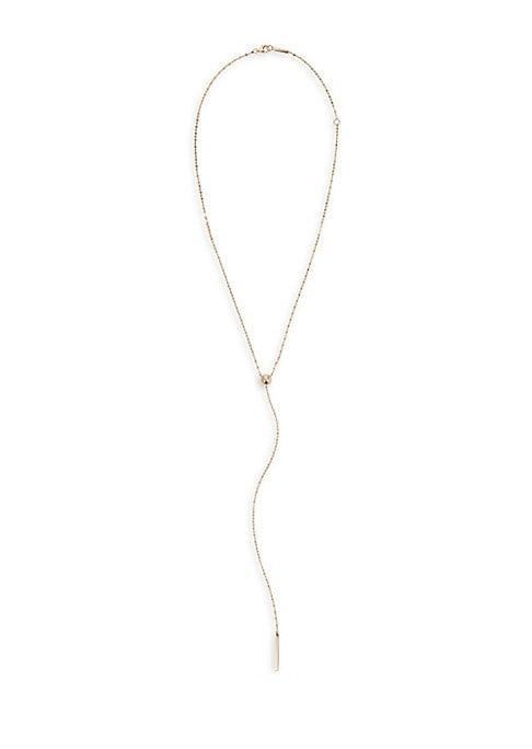 Lana Jewelry 14k Yellow Gold Lariat Necklace