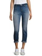Hudson Riley Relaxed Cropped Straight-leg Jean