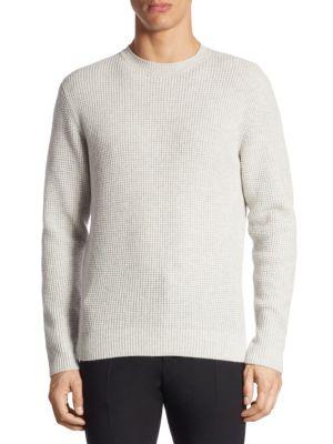 Solid Homme Knit-textured Sweater