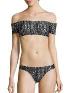 Vix By Paula Hermanny Dots Off-the-shoulder Bikini Top