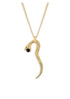 Saint Laurent Serpent Goldtone Matinee Necklace