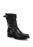 Frye Leather Buckle Boots