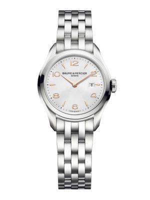Baume & Mercier Clifton 10175 Stainless Steel Bracelet Watch