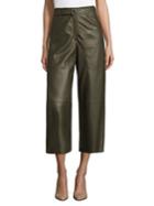 L.k. Bennett Flared Leather Trousers