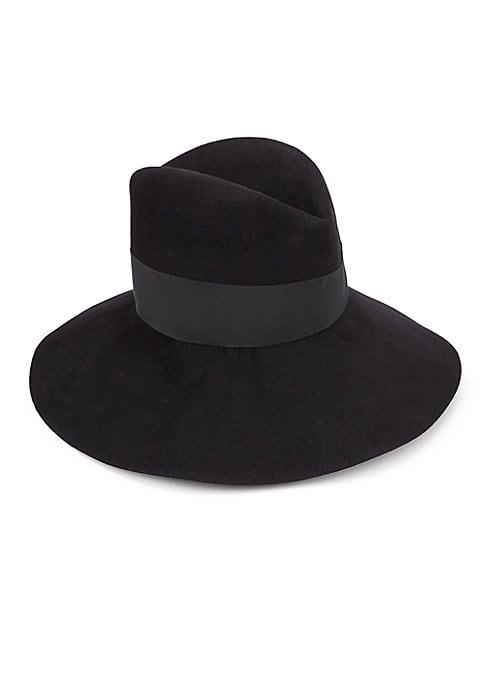 Saint Laurent Nina Rabbit Felt Hat