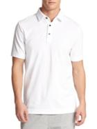 Saks Fifth Avenue Collection Oxford Performance Polo