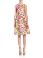Teri Jon By Rickie Freeman Floral Lace Dress