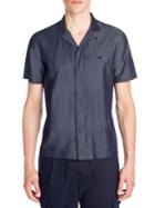 Emporio Armani Chambray Silk Shirt