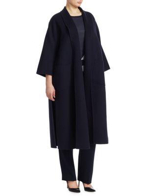 Marina Rinaldi, Plus Size Tema Long Wool Coat