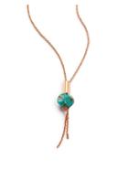 Ginette Ny Fallen Sky Turquoise & 18k Rose Gold Bead Necklace