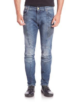 Pierre Balmain Faded Five-pocket Slim-fit Jeans