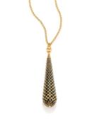 Gucci Diamantissima Enamel & 18k Gold Pendant Necklace