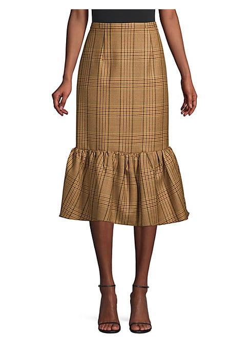 Michael Kors Collection Rumba Houndstooth Skirt